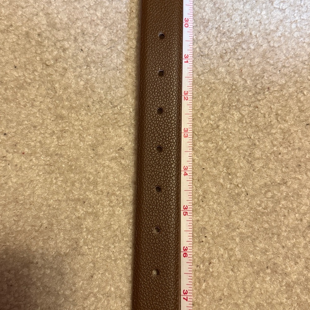 Rachel Zoe Dark Brown Belt with Gold Accents, new - Picture 5 of 6